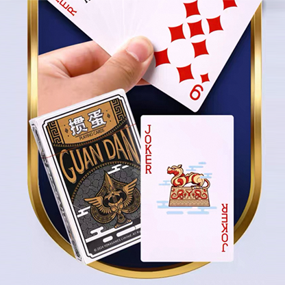 GUAN DAM -Warriors of the Three Kingdoms (Black) Playing Cards | YOKAGAME-David Jon-Deinparadies.ch