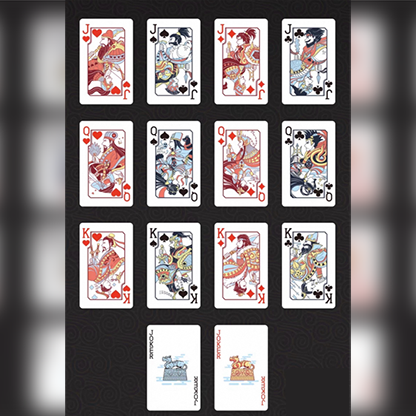 GUAN DAM -Warriors of the Three Kingdoms (Black) Playing Cards | YOKAGAME-David Jon-Deinparadies.ch