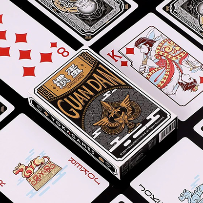 GUAN DAM -Warriors of the Three Kingdoms (Black) Playing Cards | YOKAGAME-David Jon-Deinparadies.ch