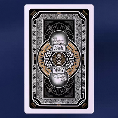 GUAN DAM -Warriors of the Three Kingdoms (Black) Playing Cards | YOKAGAME-David Jon-Deinparadies.ch