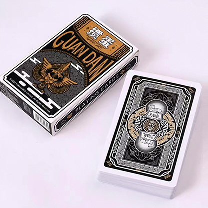 GUAN DAM -Warriors of the Three Kingdoms (Black) Playing Cards | YOKAGAME-David Jon-Deinparadies.ch