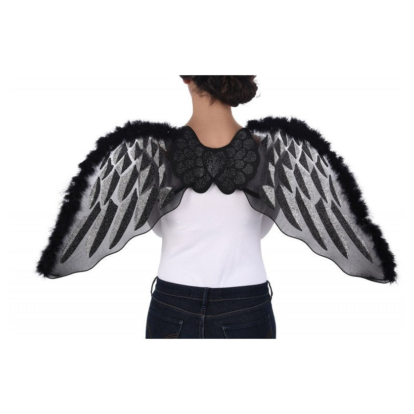 Fallen Angel | Angel wings silver/black Smiffys at Deinparadies.ch