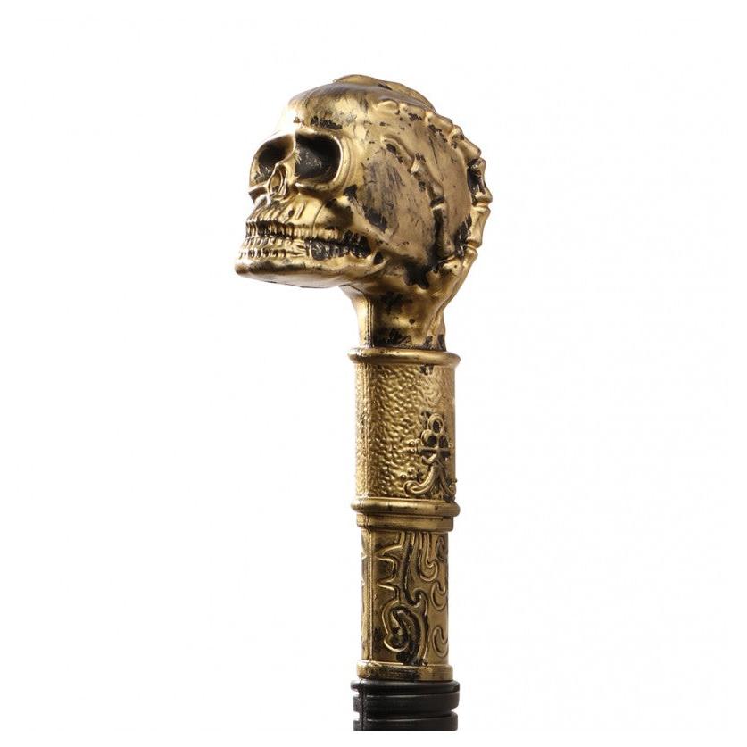 Gehstock Goldener Totenkopf Knauf-Chaks-Deinparadies.ch