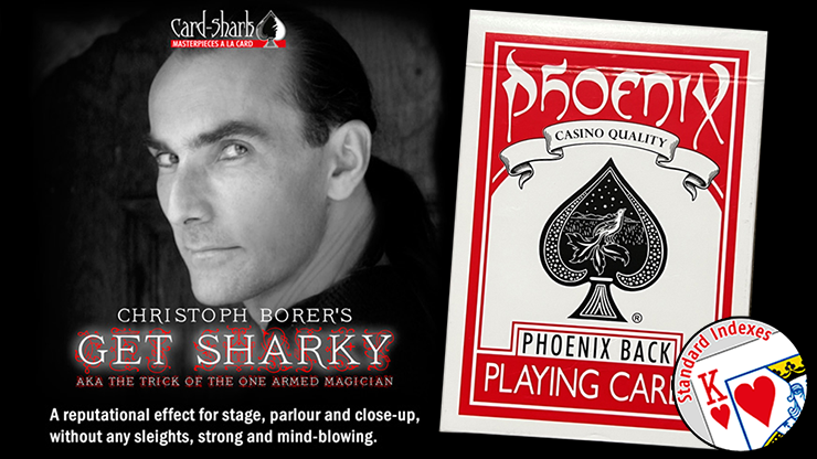 Consigue Sharky Phoenix | Christoph Borer - Rojo - Tiburón de cartas
