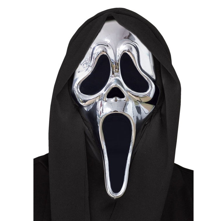 Ghost Face® Silver Metallic Maske-Fun World-Deinparadies.ch