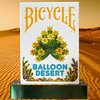 Gilded Bicycle Balloon Desert Playing Cards