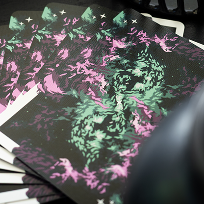 Gilded Nebula Stellar Green Playing Cards (green star)-Deinparadies.ch-Deinparadies.ch