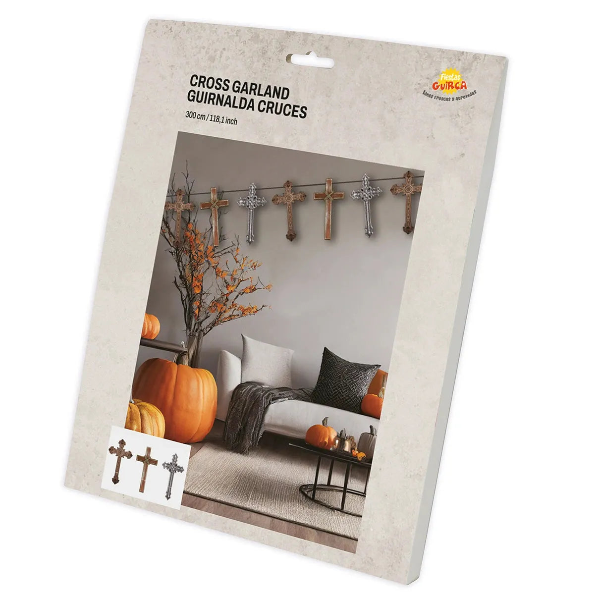 Girlande mit Kreuzen Halloween-Guirca-Deinparadies.ch