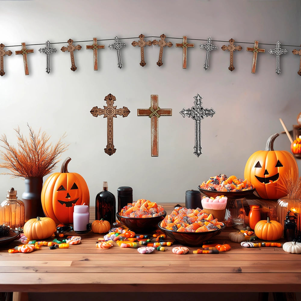 Girlande mit Kreuzen Halloween-Guirca-Deinparadies.ch