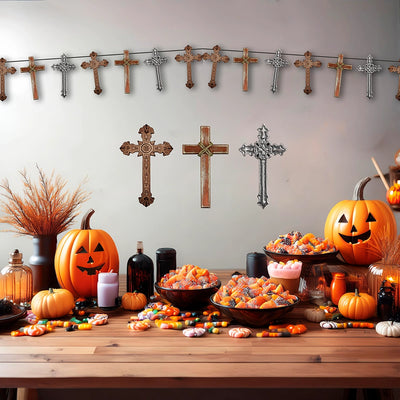 Girlande mit Kreuzen Halloween-Guirca-Deinparadies.ch