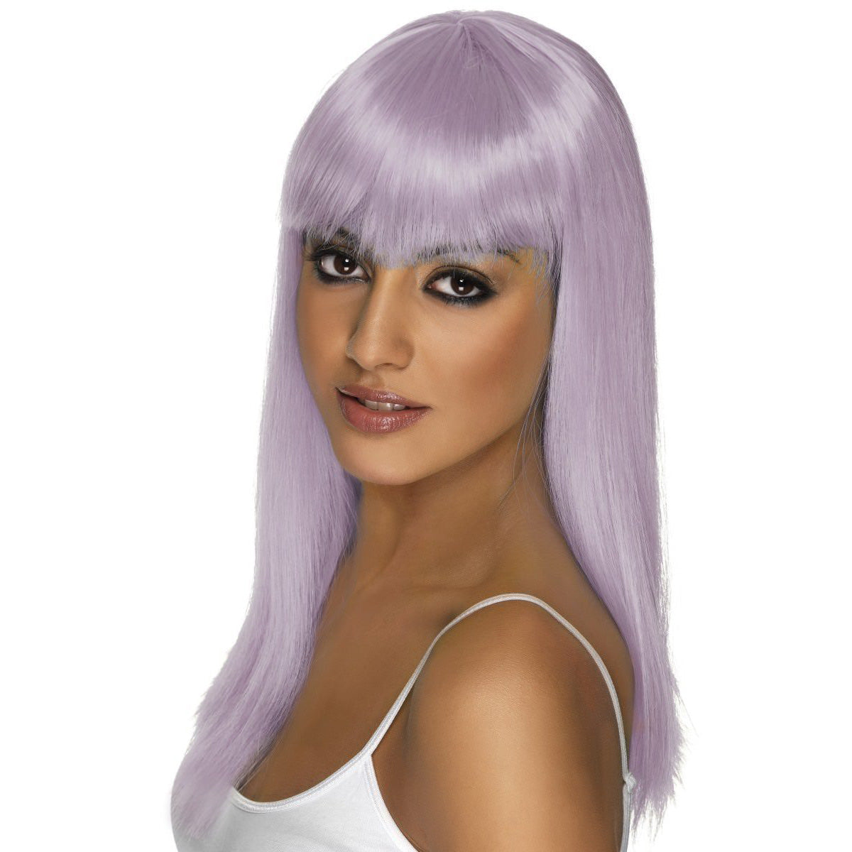 Perruque Glamorama | Poils longs - violet - Smiffys