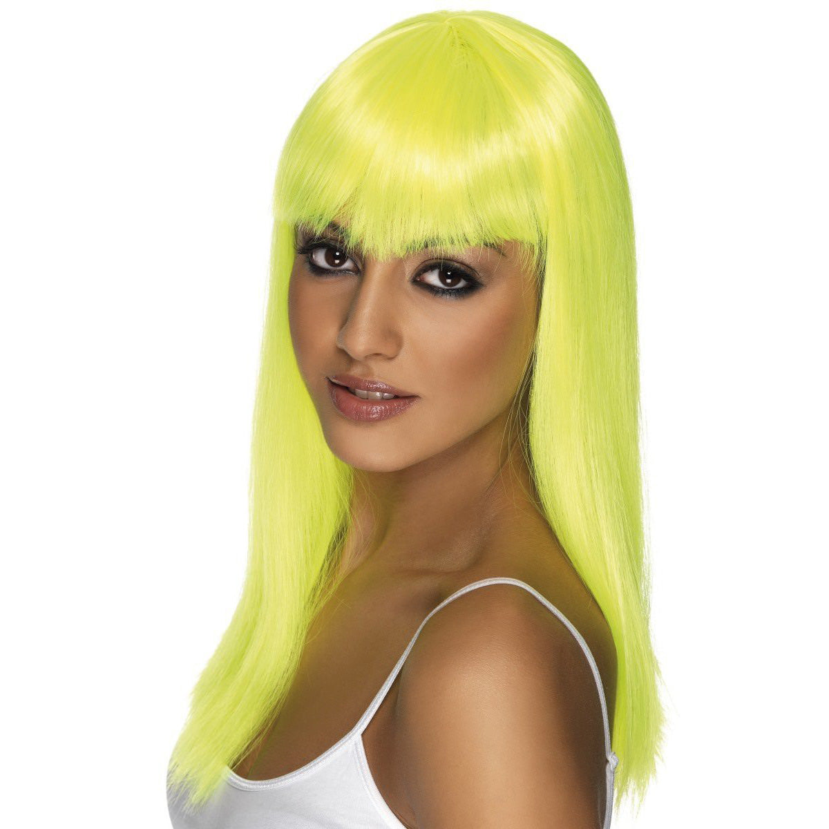Glamorama Wig | Longhair - yellow - Smiffys