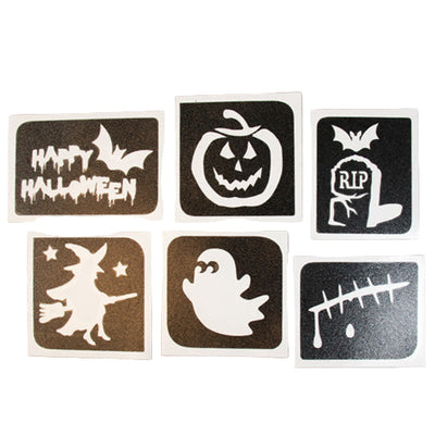Glitter-Tattoo Schablonen| Halloween-Grimas-Deinparadies.ch