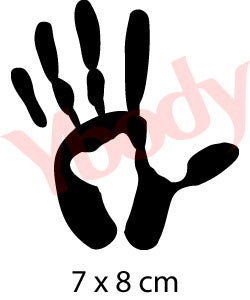 Glitzertattoo Schablone | 5x Hand-Ybody-Deinparadies.ch