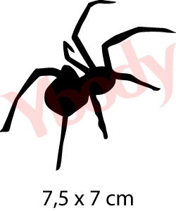 Glitzertattoo Schablone | 5x Spinne-Ybody-Deinparadies.ch