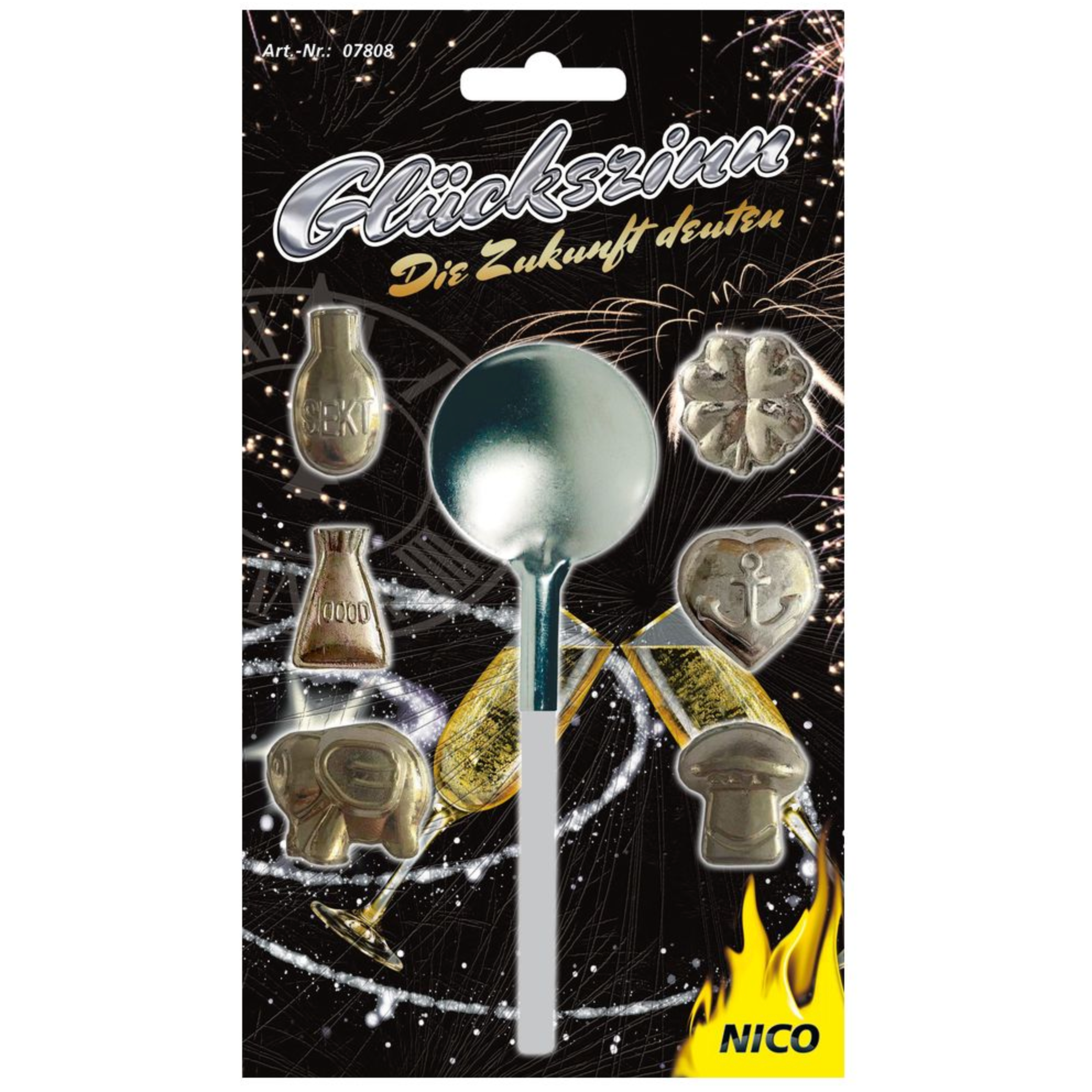 bleigießen bedeutung handschuh Glücks- Bleigiessen 6er-Set