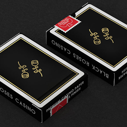 Gold Foil Black Roses Casino-Black Roses Playing Cards-Deinparadies.ch