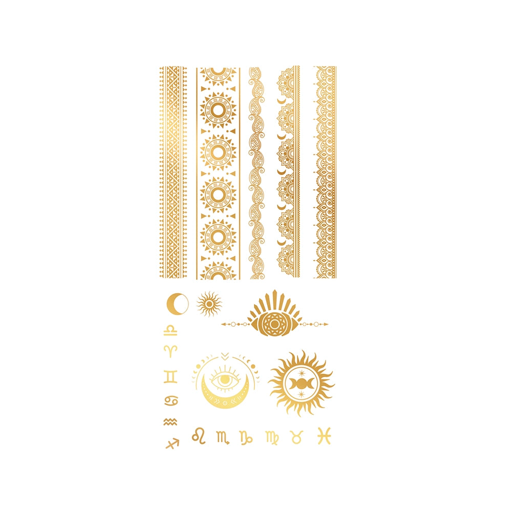 Goldene Aufklebetattoos | Wahrsagerin-Guirca-Deinparadies.ch