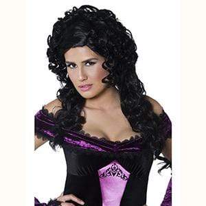 Gothic countess wig, black curly Smiffys at Deinparadies.ch