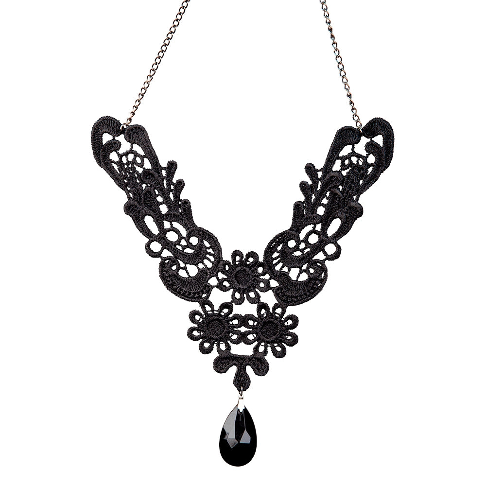 Gothisches Stickerei Halsband-Wicked-Deinparadies.ch