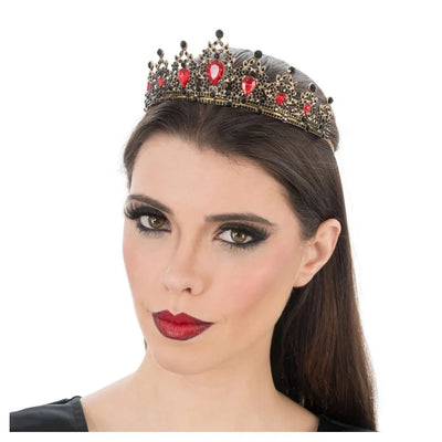 Gothisches Tiara mit roten Steinen-Chaks-Deinparadies.ch