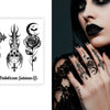 Gotisches Kreuz & Totenkopf Klebetattoos-Guirca-Deinparadies.ch