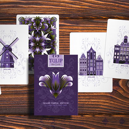 Grand Tulip Purple Playing Cards | Dutch Card House Company-Deinparadies.ch-Deinparadies.ch