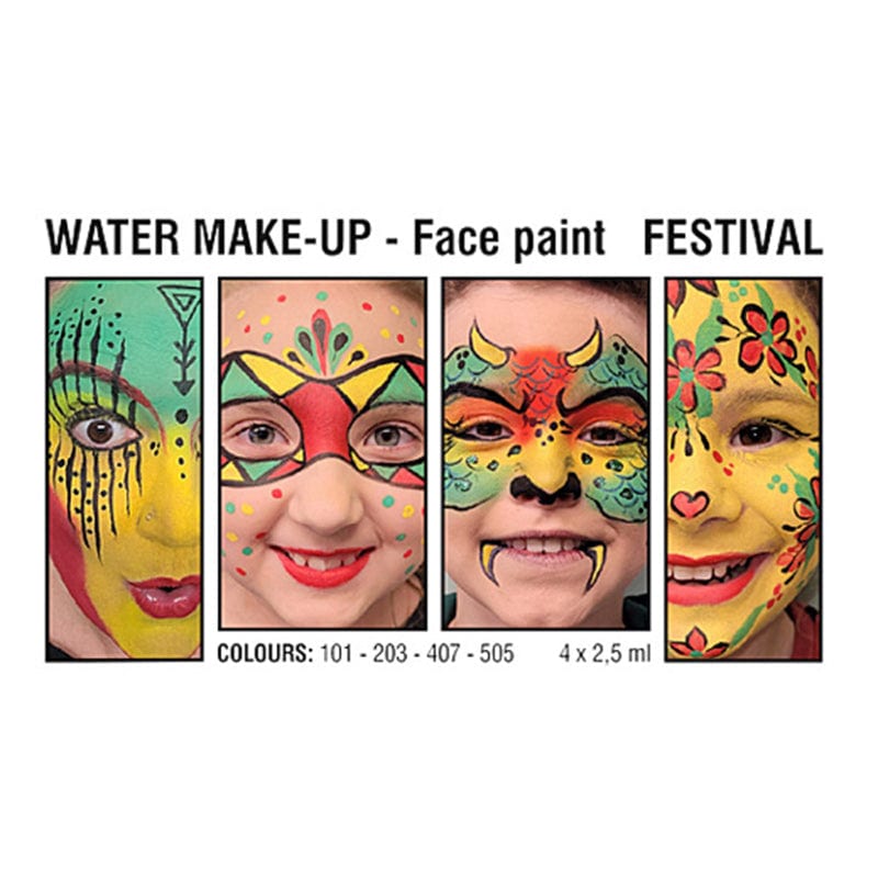 Grimas Face-Painting 4er-Set | Festival