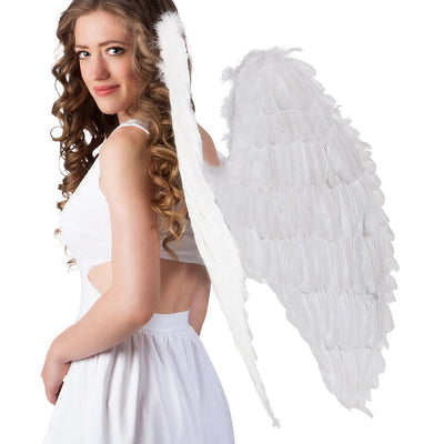 Large angel wings white 68x80cm Festartikel Müller bei Deinparadies.ch