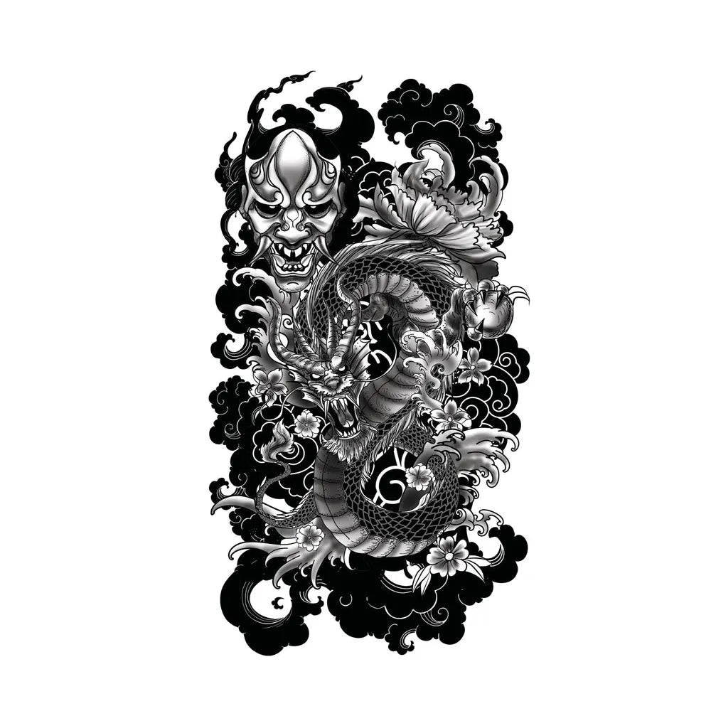 Grosse Klebetattoos | Drache-Guirca-Deinparadies.ch