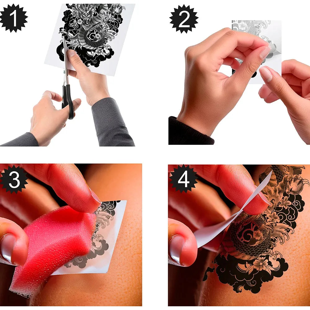 Grosse Klebetattoos | Drache-Guirca-Deinparadies.ch