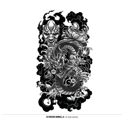 Grosse Klebetattoos | Drache-Guirca-Deinparadies.ch