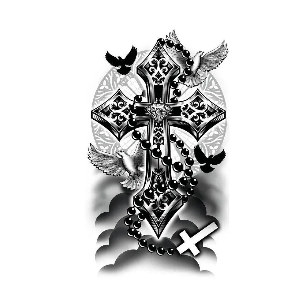 Grosse Klebetattoos | Kreuz-Guirca-Deinparadies.ch