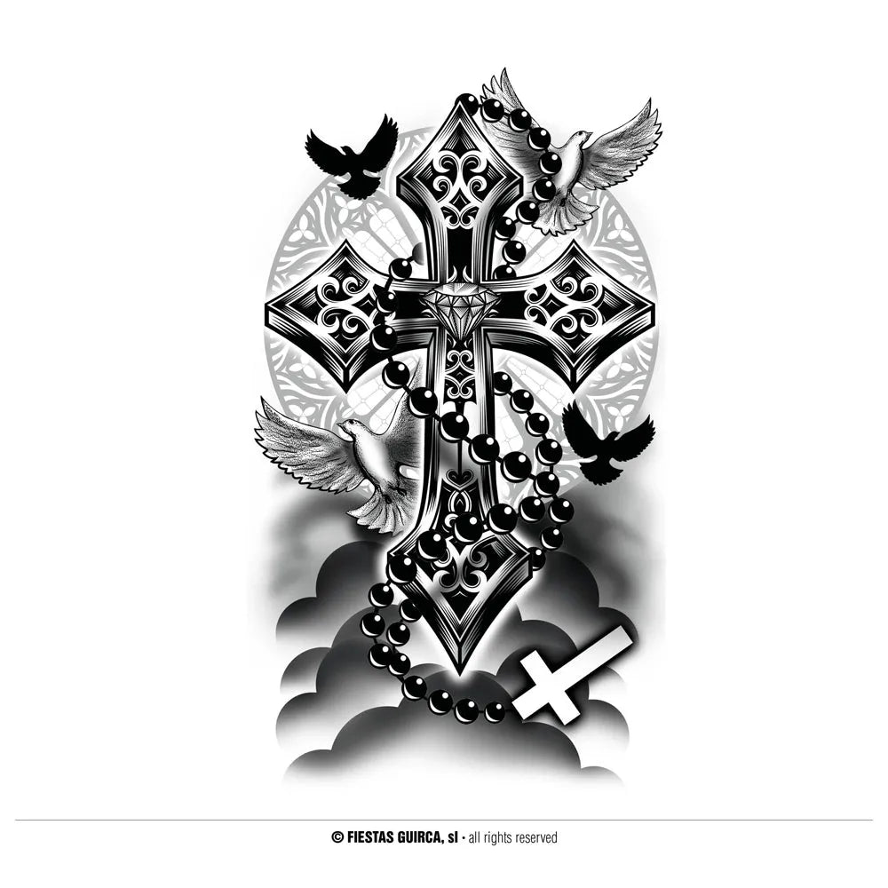 Grosse Klebetattoos | Kreuz-Guirca-Deinparadies.ch