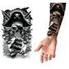 Grosse Klebetattoos | Pirat und Schiff-Guirca-Deinparadies.ch