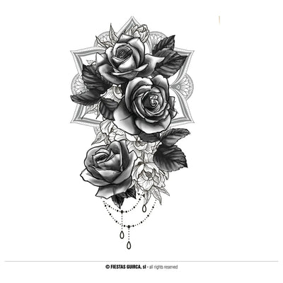 Grosse Klebetattoos | Rosenstrauss-Guirca-Deinparadies.ch