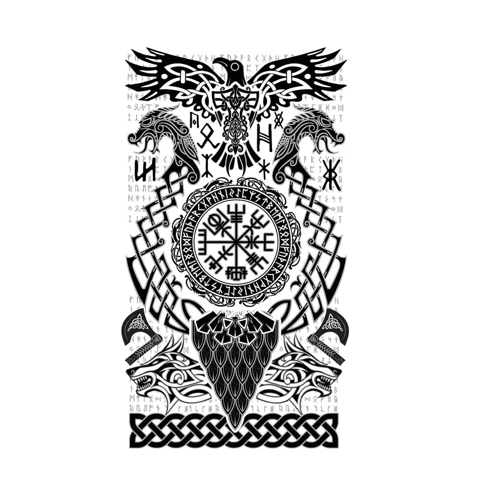 Grosse Klebetattoos | Wikinger-Guirca-Deinparadies.ch