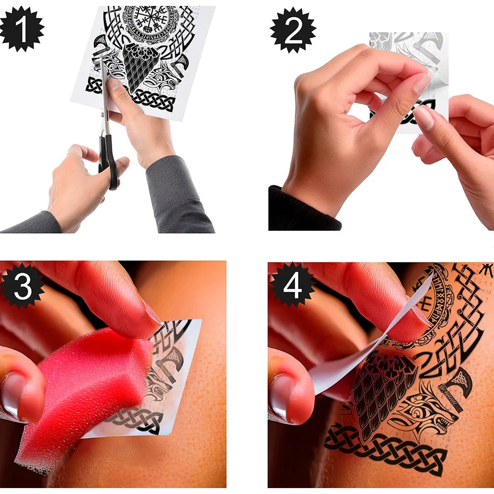 Grosse Klebetattoos | Wikinger-Guirca-Deinparadies.ch