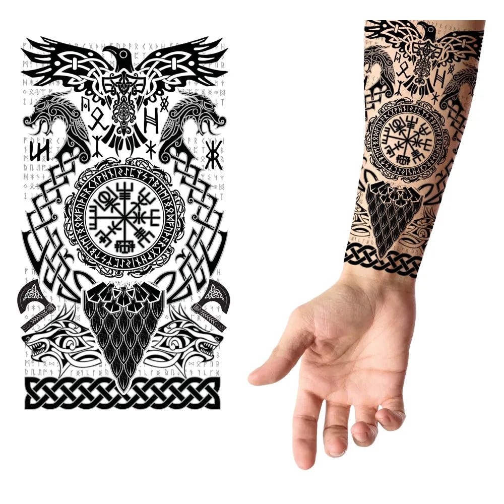 Grosse Klebetattoos | Wikinger-Guirca-Deinparadies.ch