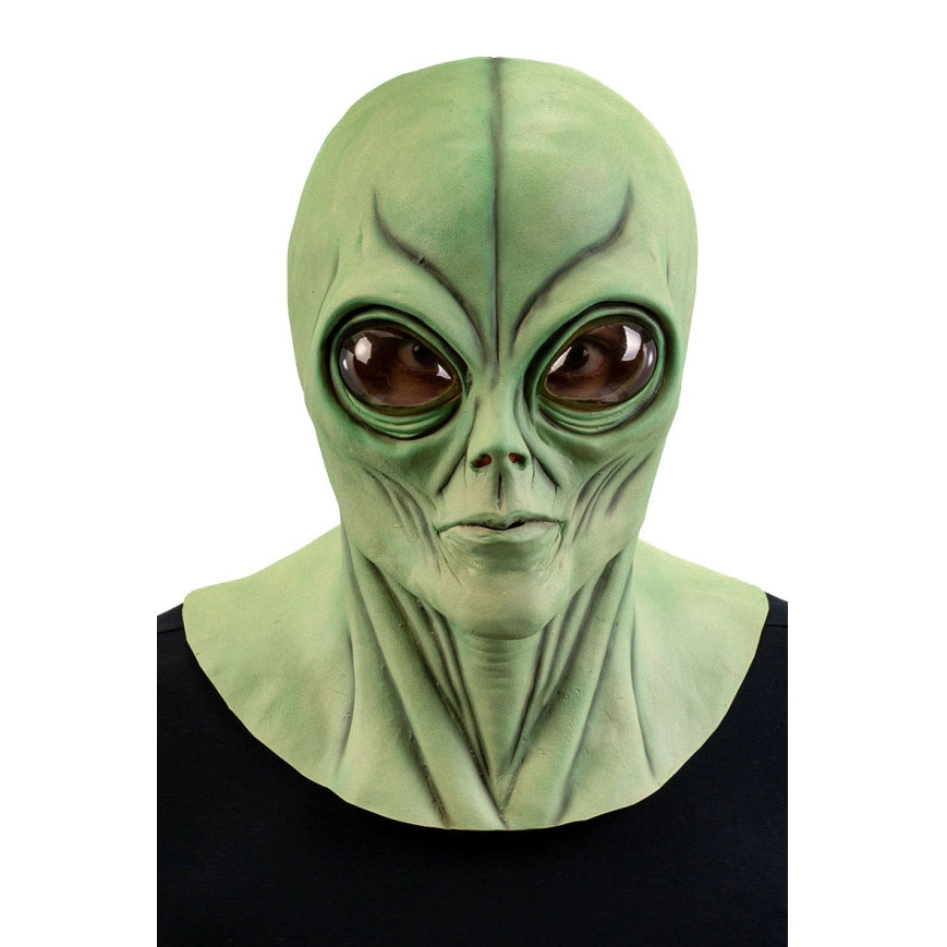 Grüne Alien Latexmaske-Carnival Toys-Deinparadies.ch
