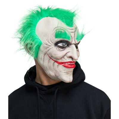 Grünhaariger Freak Latexmaske-Wicked-Deinparadies.ch