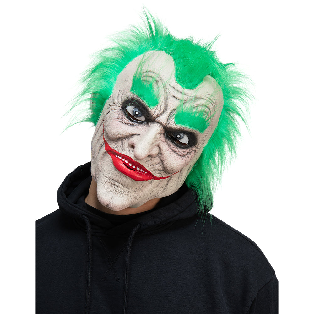 Grünhaariger Freak Latexmaske-Wicked-Deinparadies.ch