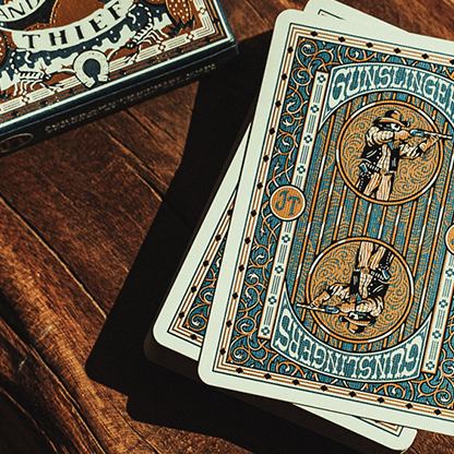 Gunslingers Poker (Blue) Playing Cards-Deinparadies.ch-Deinparadies.ch