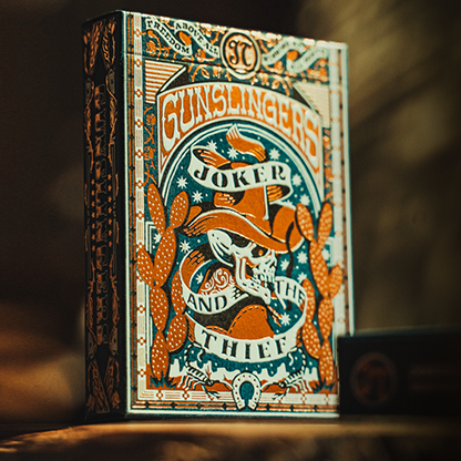 Gunslingers Poker (Blue) Playing Cards-Deinparadies.ch-Deinparadies.ch