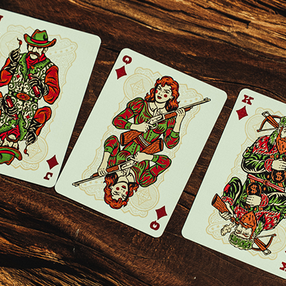 Gunslingers Poker (Red) Playing Cards-Deinparadies.ch-Deinparadies.ch