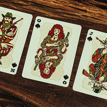 Gunslingers Poker (Red) Playing Cards-Deinparadies.ch-Deinparadies.ch