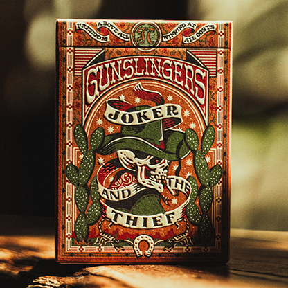 Gunslingers Poker (Red) Playing Cards-Deinparadies.ch-Deinparadies.ch