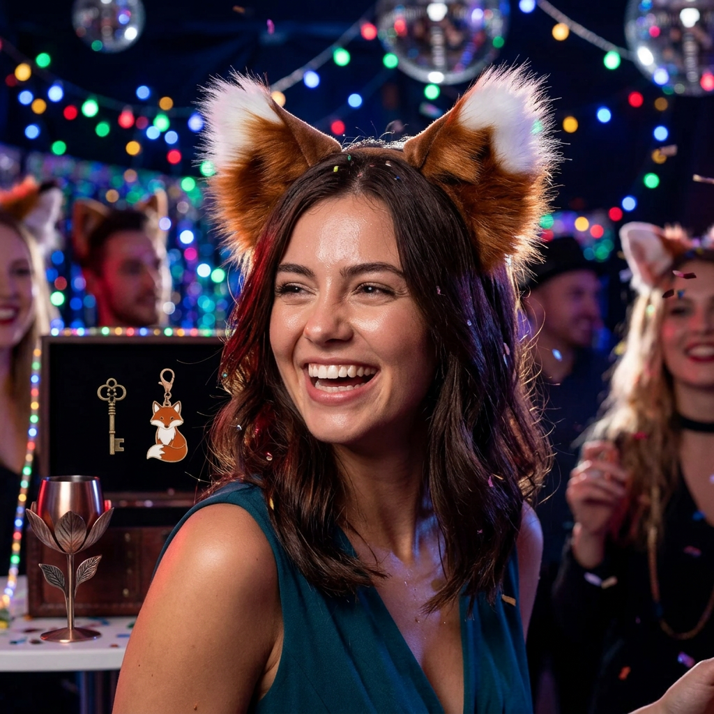 Haarreif fluffiger Fuchs | braun-Party Owl-Deinparadies.ch