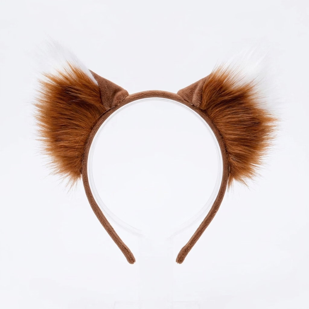 Haarreif fluffiger Fuchs | braun-Party Owl-Deinparadies.ch