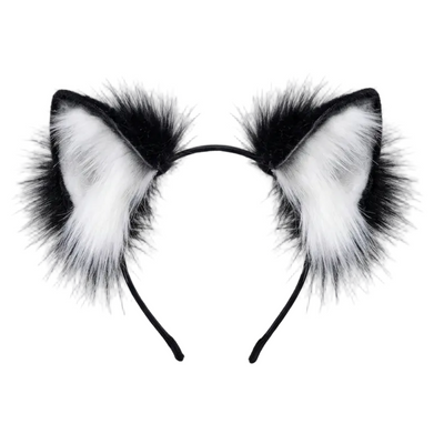 Haarreif fluffiger Fuchs | schwarz-Party Owl-Deinparadies.ch